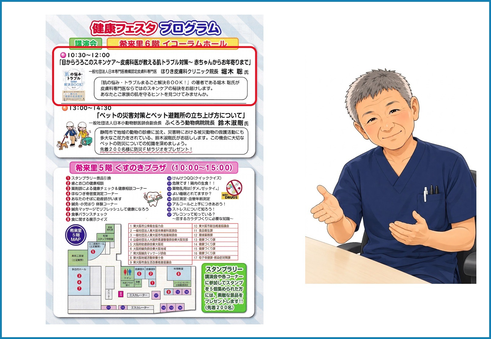 東大阪市民健康フェスタ2026 講演会プログラムと堀木聡院長